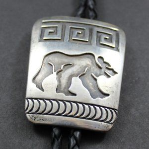 Unsigned Walking Bear Bolo Southwestern